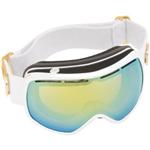 VONZIPPER CHAKRA SNOW GOGGLES WITH WHITE METALLIC FRAMES AND A GOLD CHROME LENS