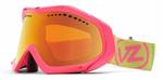 VONZIPPER BUSHWICK SNOW GOGGLES WITH DOUBLE DAFFY PINK FRAMES AND A FIRE CHROME LENS