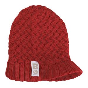 BONFIRE BASKET WEAVE BEANIE IN BRICK