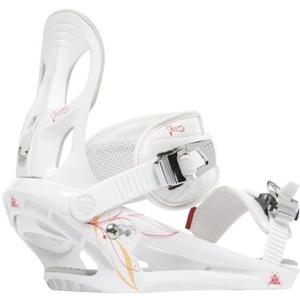 K2 WOMEN'S CHARM SNOWBOARD BINDINGS IN WHITE SIZE SMALL