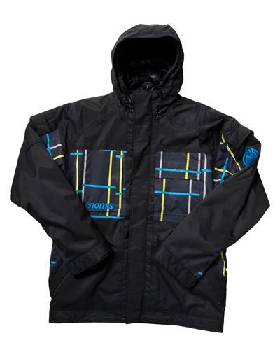 NOMIS STACKS COMPONENT JACKET IN BLACK AND YELLOW BUFFALO PLAID