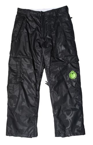 NOMIS SIMON CHAMBERLAIN SIGNATURE CARGO PANT IN BLACK EMBOSS