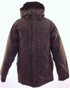 NIKE NOZZLE DOWN SNOWBOARDING JACKET IN BLACK NOZZLE JAQUARD