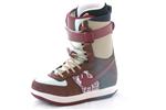 NIKE WOMEN'S ZOOM AIR FORCE 1 SNOWBOARDING BOOTS IN LIGHT CHOCOLATE AND TEAM RED