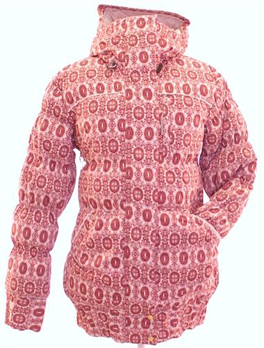 NIKE WOMEN'S MDV DOWN SNOWBOARD JACKET IN TEAM RED