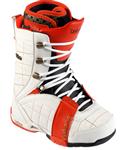 CELSIUS WOMEN'S CLOUD 9 SNOWBOARD BOOTS IN WHITE AND RED