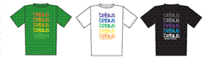 CELSIUS REPEAT T-SHIRT IN BLACK