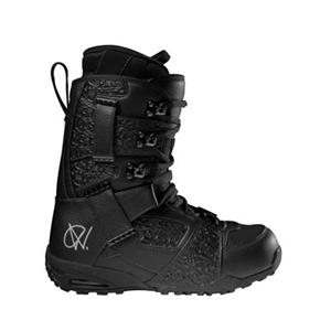 VANS ANDREAS WIIG SNOWBOARD BOOTS IN BLACK AND WHITE