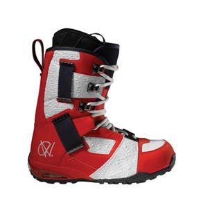 VANS ANDREAS WIIG SNOWBOARD BOOTS IN RED, WHITE AND BLUE