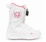 K2 GIRLS KAT SNOWBOARD BOOTS IN WHITE