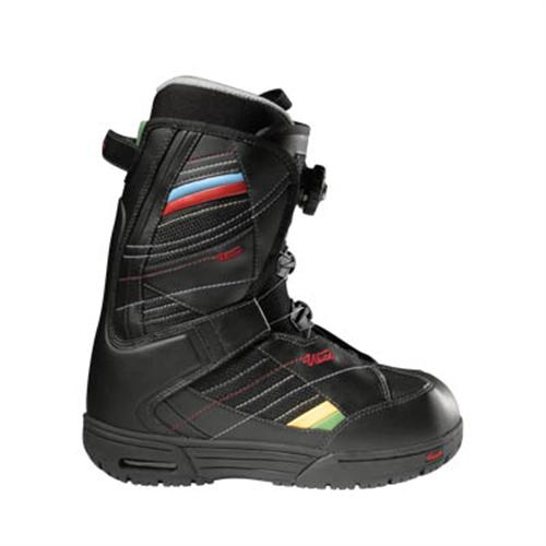 VANS WOMEN'S ENCORE SNOWBOARD BOOTS IN BLACK AND RAINBOW