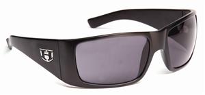 HOVEN VERSE SUNGLASSES WITH BLACK MATTE AND SILVER FRAMES WITH A GREY LENS
