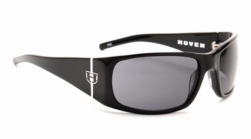 HOVEN EXCUSE SUNGLASSES WITH BLACK FRAMES AND A GLOSS GREY LENS