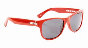 HOVEN BIG RISKY SUNGLASSES WITH RED FRAMES AND A GREY LENS