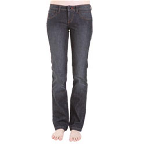 VOLCOM WOMEN'S TAYLOR MODERN STRAIGHT PANT IN RINSED STRETCH BLACK WASH
