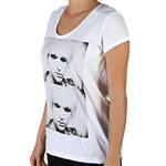 VOLCOM WOMEN'S MATT WIGNALL SCOOP NECK T-SHIRT IN WHITE
