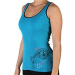 VOLCOM WOMEN'S PANIC ATTACK V-NECK T-SHIRT IN BLACK