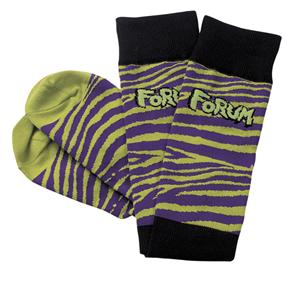 FORUM SAFARI SOCKS IN PURPLE AND TEAM GREEN