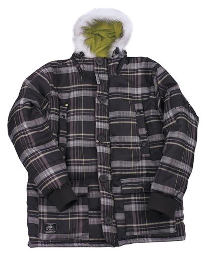 FORUM COOMBS PUFFY DOWN JACKET IN PLAID OF DEATH