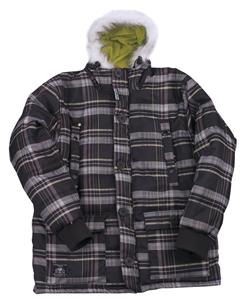 FORUM COOMBS PUFFY DOWN JACKET IN PLAID OF DEATH