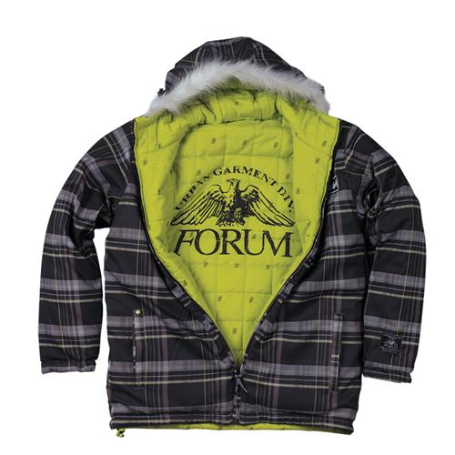 FORUM JEKLY N' HIDE REVERSIBLE JACKET IN PLAID OF DEATH