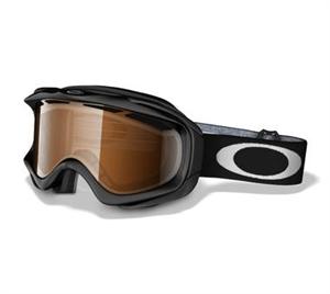 OAKLEY AMBUSH SNOW GOGGLES WITH JET BLACK FRAMES AND A BLACK IRIDIUM LENS