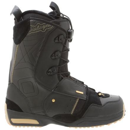SALOMON DIALOGUE SNOWBOARD BOOTS IN BLACK/METALIC GOLD