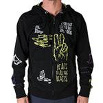 VOLCOM MICHAEL SIEBEN FA SLIM ZIP FLEECE IN BLACK
