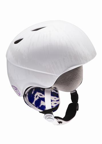 RED HI-FI SNOW HELMET IN WHITE