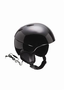 RED HI-FI AUDIO SNOW HELMET IN BLACK