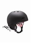 RED TRACE AUDIO SNOW HELMET IN BLACK
