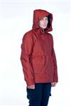 HOLDEN WOMEN'S FAWN PULLOVER JACKET IN BLACK AND TOMATO