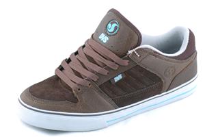 DVS MUNITION CT SHOE IN BROWN LEATHER