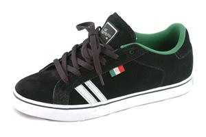 EMERICA LEO SHOES IN BLACK, WHITE, AND GREEN
