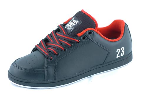 ETNIES SAL 23 IN4MATION SHOES IN BLACK AND RED