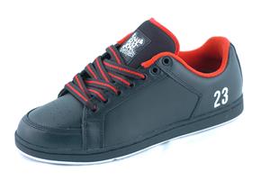 ETNIES SAL 23 IN4MATION SHOES IN BLACK AND RED