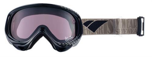 IS DESIGN MIKEY LEBLANC TEAM SERIES STRIKE GOGGLES JET BLACK/BLACK MIRROR VIOLET LENS