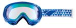 IS DESIGN MID SERIES STRIKE GOGGLES WITH GLOSS BLUE WAVE FRAMES AND A EMERALD GREEN MIRROR LENS