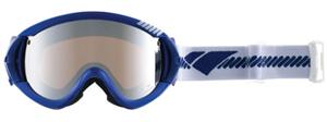 IS DESIGN LOGO SERIES TYPE-R GOGGLES WITH ROYAL NAVE FRAMES AND A SILVER MIRROR LENS