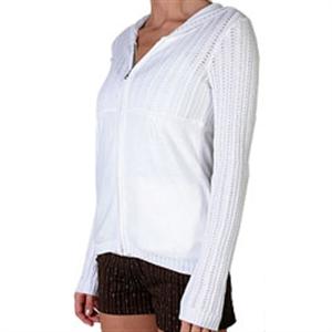 VOLCOM WOMEN'S HIT PARADE SWEATER IN WHITE