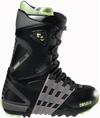 32 (THIRTY TWO) PRIME BOOT IN BLACK AND LIME