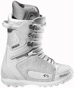32 (THIRTY TWO) WOMEN'S LASHED BOOT IN WHITE AND SILVER