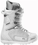 32 (THIRTY TWO) WOMEN'S LASHED BOOT IN WHITE AND SILVER