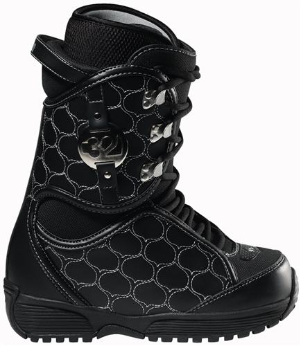 32 (THIRTY TWO) WOMEN'S NOVA BOOT IN BLACK AND SILVER