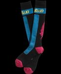 32 (THIRTY TWO) FEATHER HIGH BLACK SNOWBOARD SOCKS