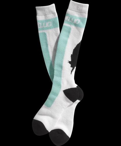32 (THIRTY TWO) FEATHER HIGH SNOWBOARD SOCK IN MINT