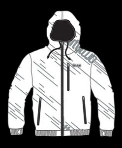 32 (THIRTY TWO) STRATOS FLEECE ZIP SWEATSHIRT IN WHITE