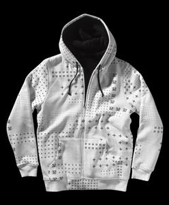 32 (THIRTY TWO) SUMMIT ZIP SWEATSHIRT IN WHITE