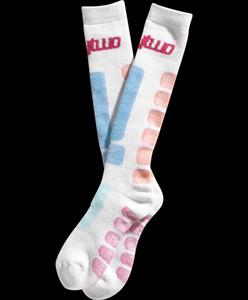 32 (THIRTY TWO) WOMEN'S FURNACE SNOWBOARD SOCKS IN WHITE