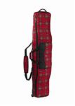 BURTON WHEELIE GIG BAG IN TRUE RED FLANNEL PLAID 166CM LONG